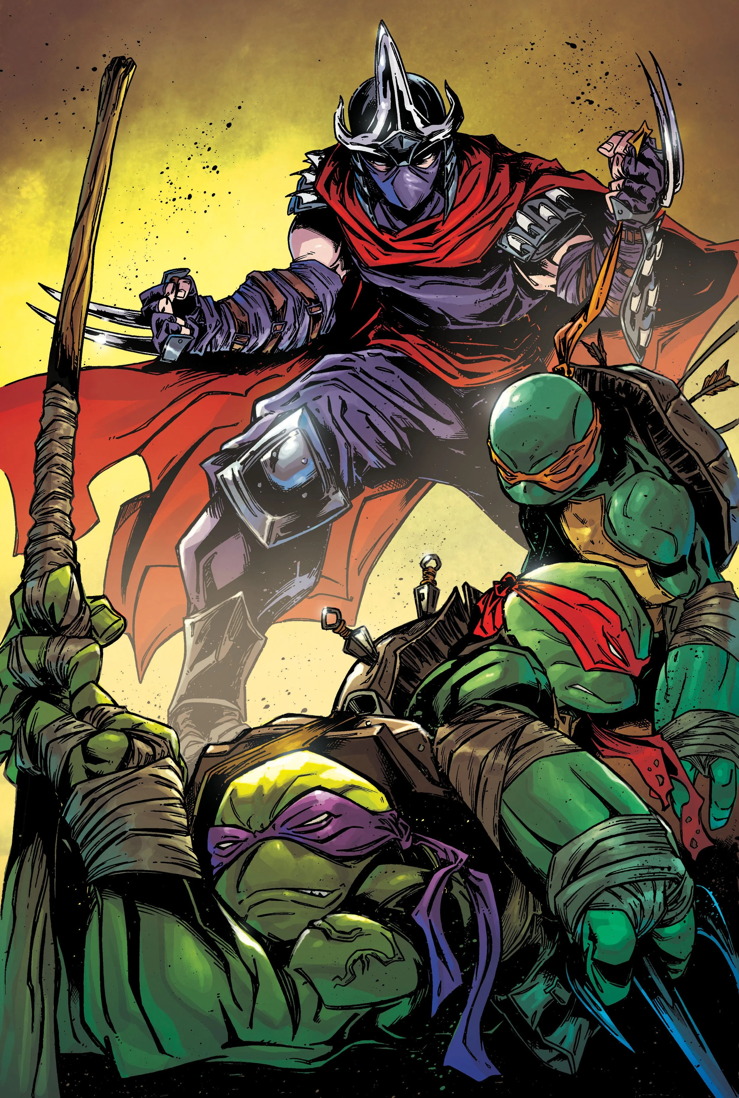 Teenage Mutant Ninja Turtles #10 (Yellow Virgin Cover) - Art